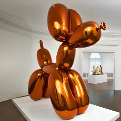 Statues & Sculptures Floor Standing|Balloon Dogs^Balloon Dog 100cm Orange Fibreglass Indoor Sculpture