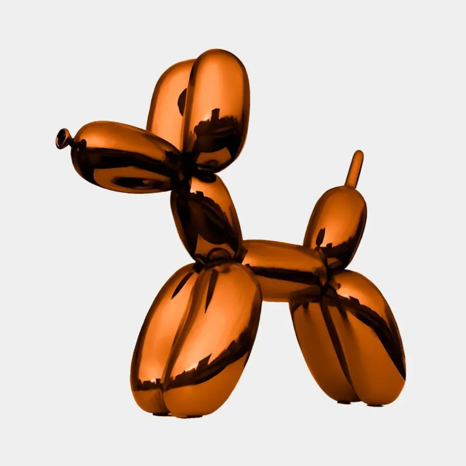 Statues & Sculptures Floor Standing|Balloon Dogs^Balloon Dog 80cm Orange Fibreglass Indoor Sculpture