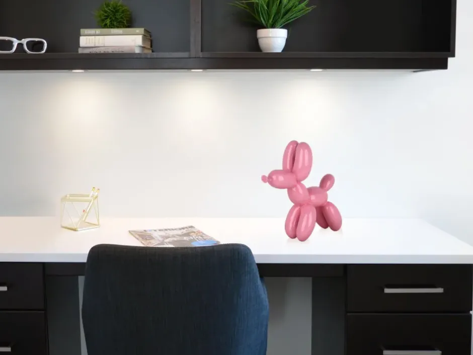 Statues & Sculptures Table Top|Balloon Dogs^Balloon Dog 27cm Pink Resin Indoor Sculpture