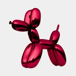 Statues & Sculptures Floor Standing|Balloon Dogs^Balloon Dog 80cm Red Metal Garden Sculpture