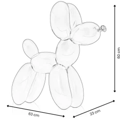 Statues & Sculptures Table Top|Floor Standing^Balloon Dog 60cm Red Resin Indoor Sculpture