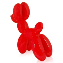 Statues & Sculptures Table Top|Floor Standing^Balloon Dog 46cm Rosso Red Resin Indoor Sculpture