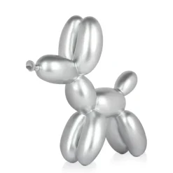 Statues & Sculptures Table Top|Balloon Dogs^Balloon Dog 27cm Silver Resin Indoor Sculpture