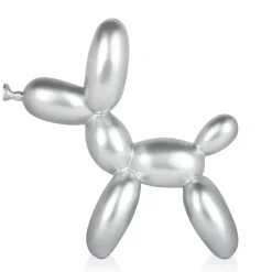 Statues & Sculptures Table Top|Balloon Dogs^Balloon Dog 27cm Silver Resin Indoor Sculpture