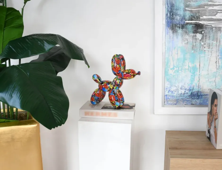 Statues & Sculptures Table Top|Balloon Dogs^Balloon Dog 27cm Tattoo Art Resin Indoor Sculpture