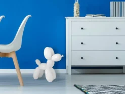 Statues & Sculptures Table Top|Floor Standing^Balloon Dog 46cm White Resin Indoor Sculpture