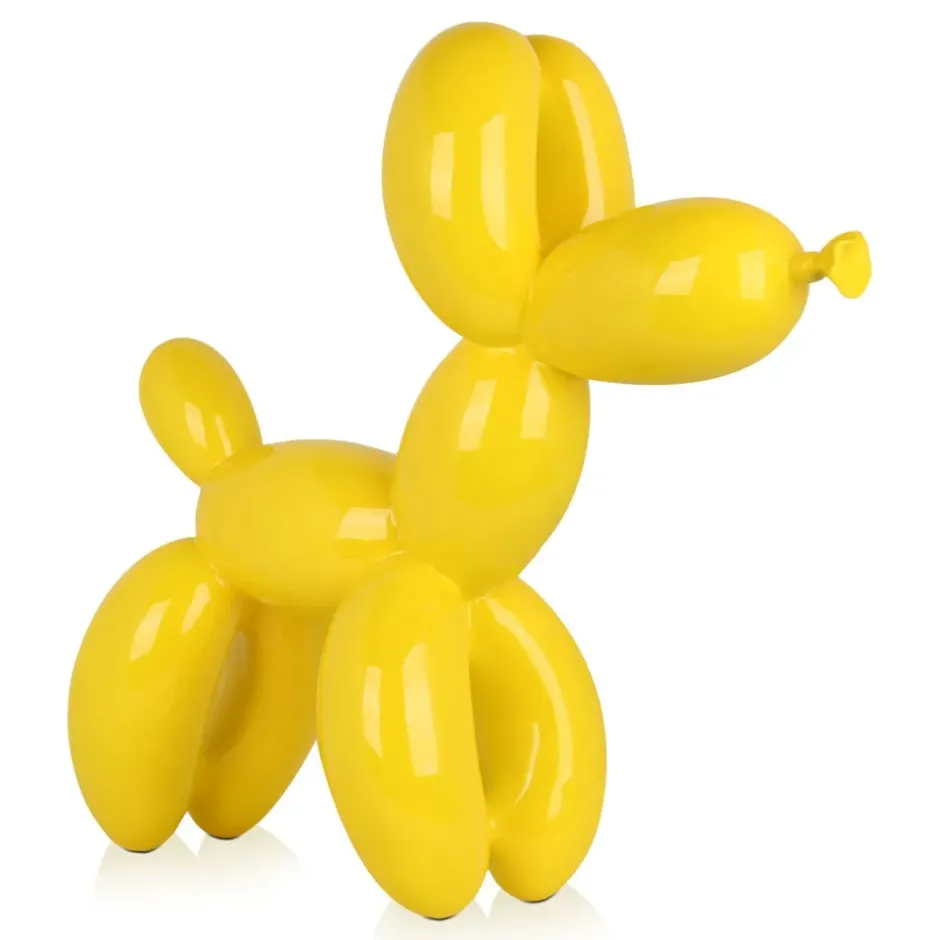 Statues & Sculptures Floor Standing|Balloon Dogs^Balloon Dog 62cm Yellow Resin Indoor Sculpture