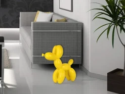 Statues & Sculptures Floor Standing|Balloon Dogs^Balloon Dog 62cm Yellow Resin Indoor Sculpture