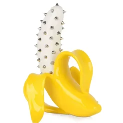 Statues & Sculptures Table Top|Contemporary^Banana Burst 35cm Yellow Stud Resin Indoor Sculpture