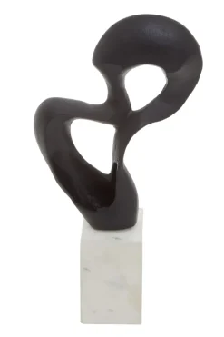 Statues & Sculptures Table Top|Abstract^Black Mirage 52cm Metal Indoor Sculpture