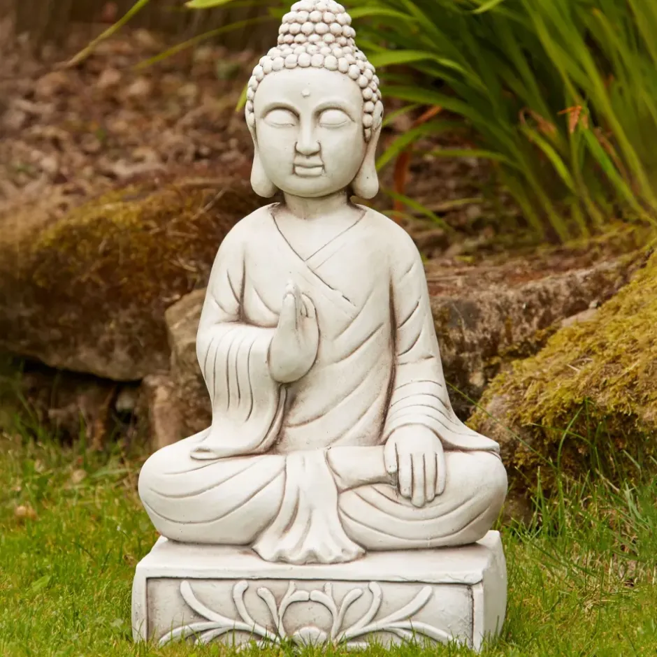 Statues & Sculptures Buddha^Blissful Buddha Stone Garden Ornament