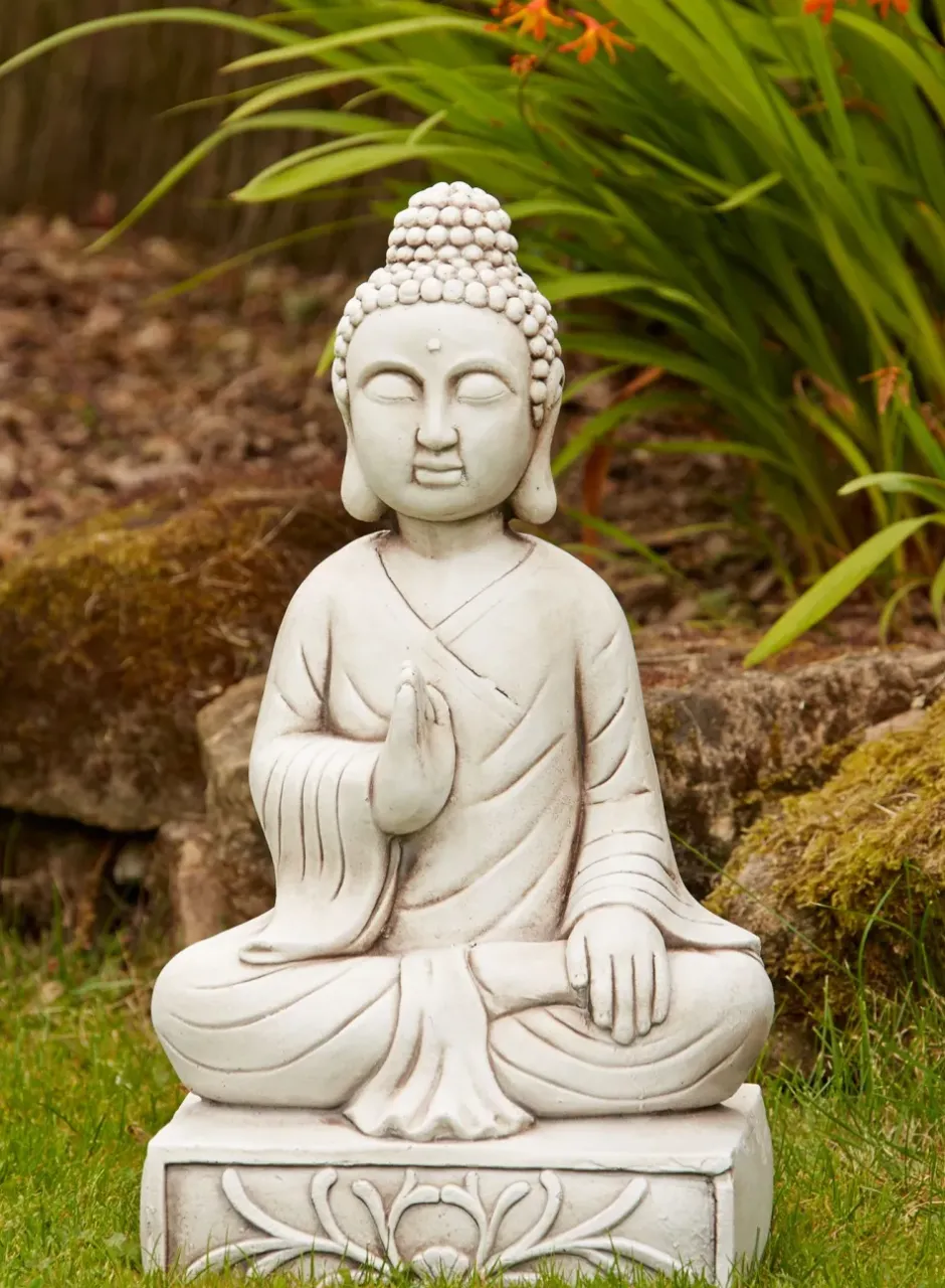 Statues & Sculptures Buddha^Blissful Buddha Stone Garden Ornament