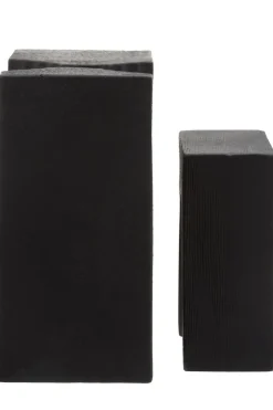 Statues & Sculptures Table Top|Abstract^Block Symphony 18cm Black Resin Indoor Sculptures