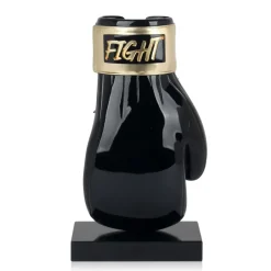 Statues & Sculptures Table Top|Contemporary^Boxing Hero 37cm Black Resin Indoor Sculpture