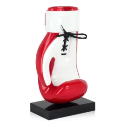 Statues & Sculptures Table Top|Contemporary^Boxing Hero 37cm Red Resin Indoor Sculpture