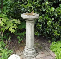 Statues & Sculptures Garden Sundials^Brighton Aged Brass Stone Garden Sundial