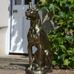 Statues & Sculptures Dogs^Bronson Great Dane Dog Bronze Metal Garden Statue