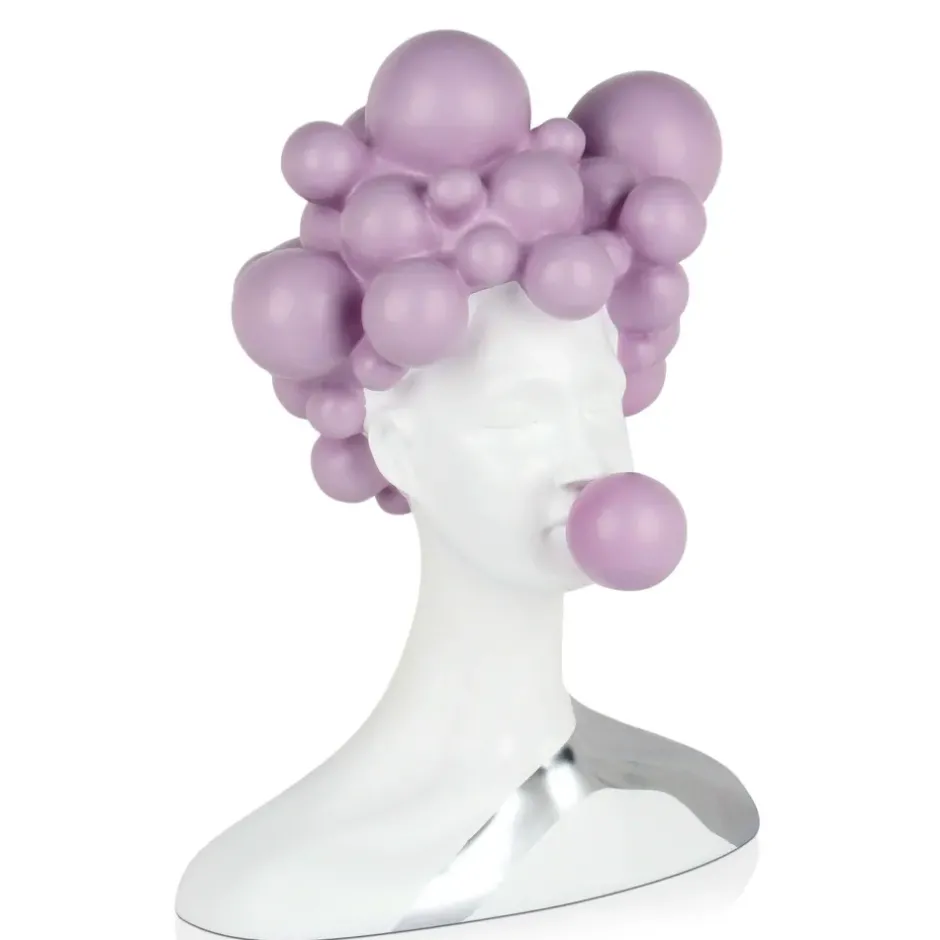 Statues & Sculptures Figurative|Table Top^Bubble Bliss 47cm Lilac Resin Indoor Sculpture