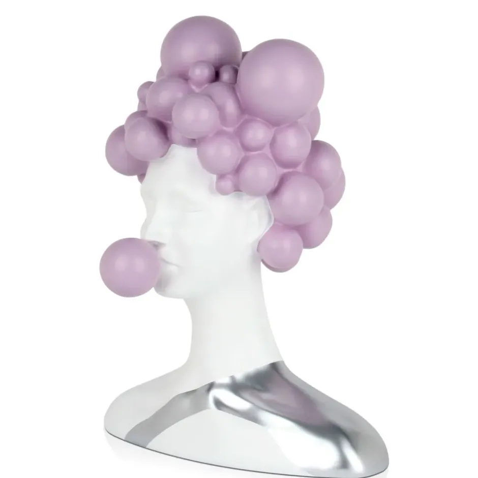 Statues & Sculptures Figurative|Table Top^Bubble Bliss 47cm Lilac Resin Indoor Sculpture