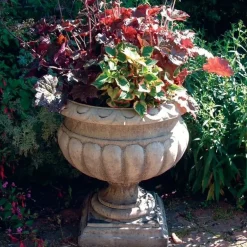 Statues & Sculptures Large|Round^Buckingham Urn Stone Garden Planter