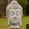 Statues & Sculptures Buddha^Buddha Head Bust Stone Garden Ornament
