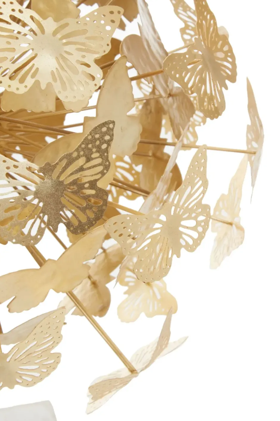 Statues & Sculptures Table Top|Abstract^Butterfly Mirage 64cm Gold Metal Indoor Sculpture