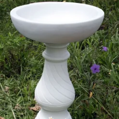 Statues & Sculptures Bird Baths^Buttermere Marble Resin Modern Garden Bird Bath