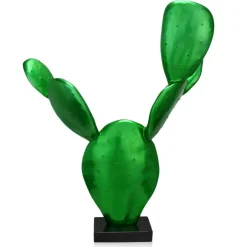 Statues & Sculptures Table Top|Contemporary^Cactus Bloom 61cm Green Resin Indoor Sculpture