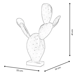 Statues & Sculptures Table Top|Contemporary^Cactus Bloom 41cm Yellow Resin Indoor Sculpture