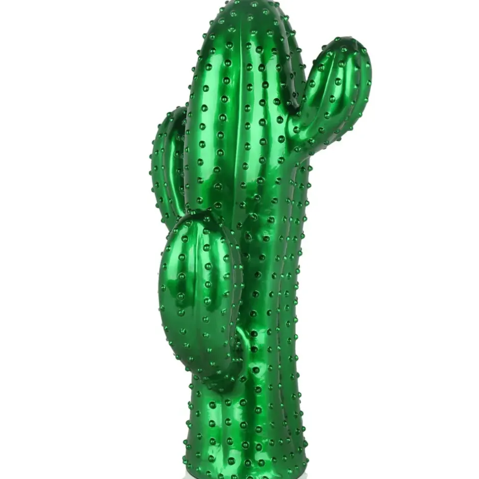 Statues & Sculptures Floor Standing|Contemporary^Cactus Essence 68cm Green Resin Indoor Sculpture