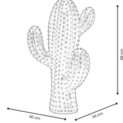 Statues & Sculptures Floor Standing|Contemporary^Cactus Essence 68cm Green Resin Indoor Sculpture