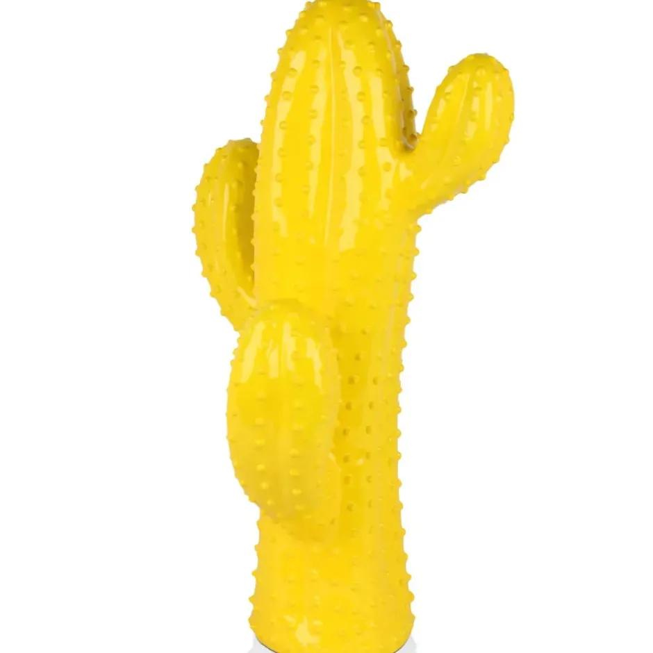 Statues & Sculptures Floor Standing|Contemporary^Cactus Essence 68cm Yellow Resin Indoor Sculpture
