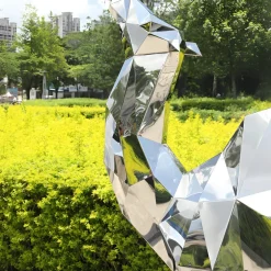 Statues & Sculptures Wildlife|Contemporary^Camel 161cm Geometric Metal Garden Sculpture