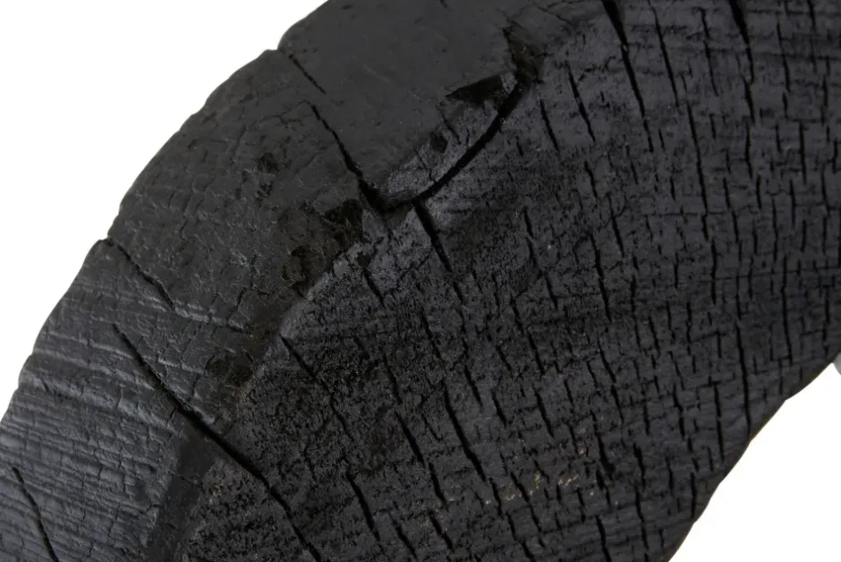 Statues & Sculptures Table Top|Abstract^Carbon Halo 53cm Black Wood Indoor Sculpture