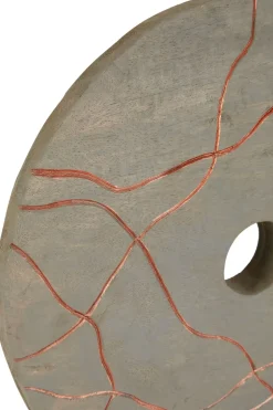 Statues & Sculptures Table Top|Abstract^Celestial Circle 50cm Wood Indoor Sculpture