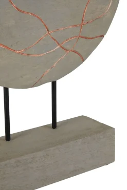 Statues & Sculptures Table Top|Abstract^Celestial Circle 50cm Wood Indoor Sculpture