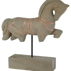 Statues & Sculptures Table Top|Animals^Celestial Horse 40cm Wood Indoor Sculpture