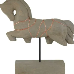 Statues & Sculptures Table Top|Animals^Celestial Horse 40cm Wood Indoor Sculpture