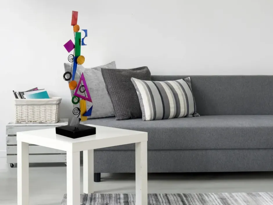 Statues & Sculptures Table Top|Abstract^Chaos Ascension 66cm Abstract Metal Indoor Sculpture