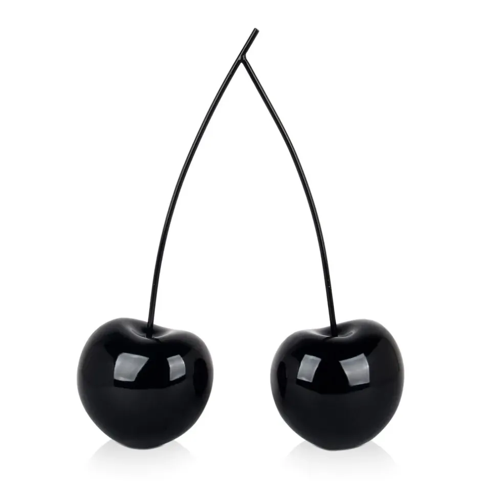 Statues & Sculptures Table Top|Contemporary^Cherry Fusion 43cm Black Resin Indoor Sculpture