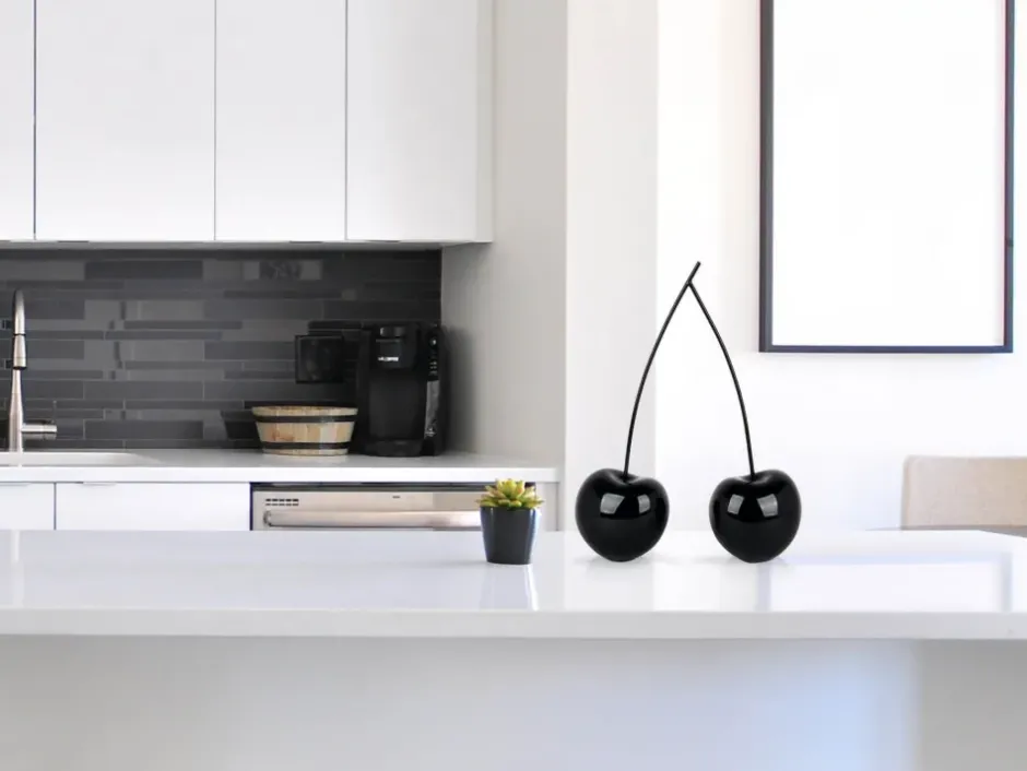 Statues & Sculptures Table Top|Contemporary^Cherry Fusion 43cm Black Resin Indoor Sculpture