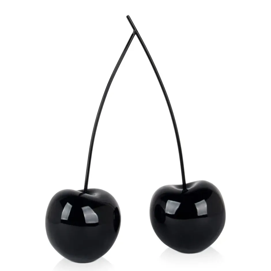 Statues & Sculptures Table Top|Contemporary^Cherry Fusion 43cm Black Resin Indoor Sculpture