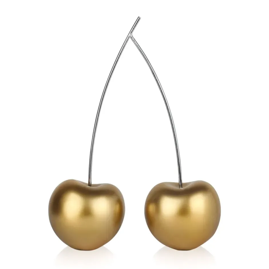 Statues & Sculptures Table Top|Contemporary^Cherry Fusion 43cm Gold Resin Indoor Sculpture