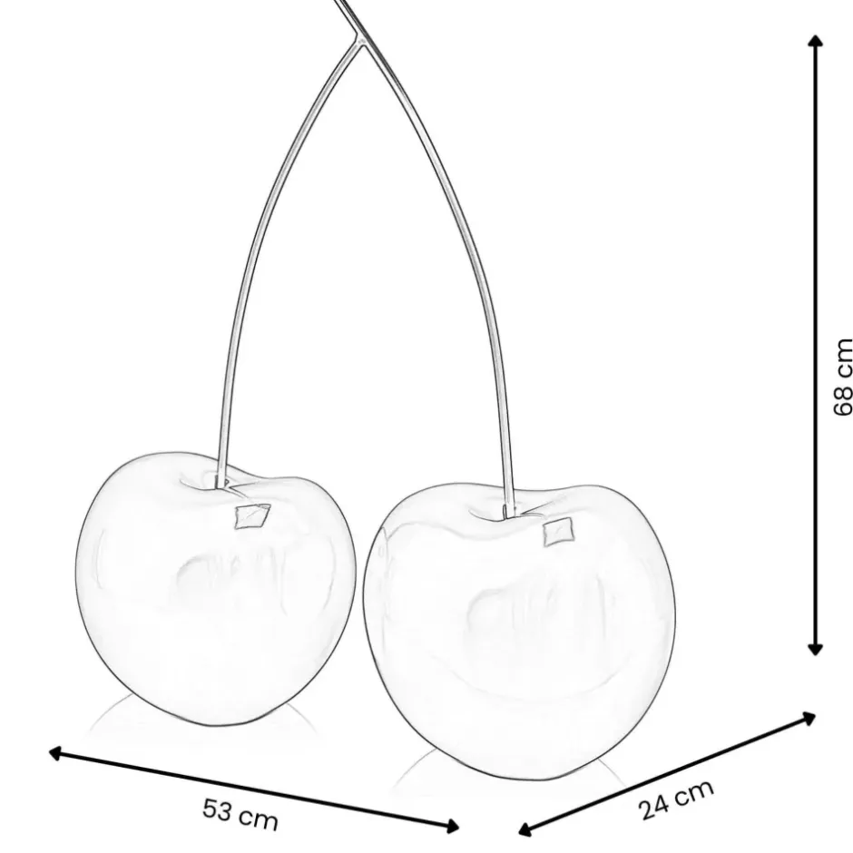 Statues & Sculptures Table Top|Contemporary^Cherry Fusion 68cm Red Resin Indoor Sculpture