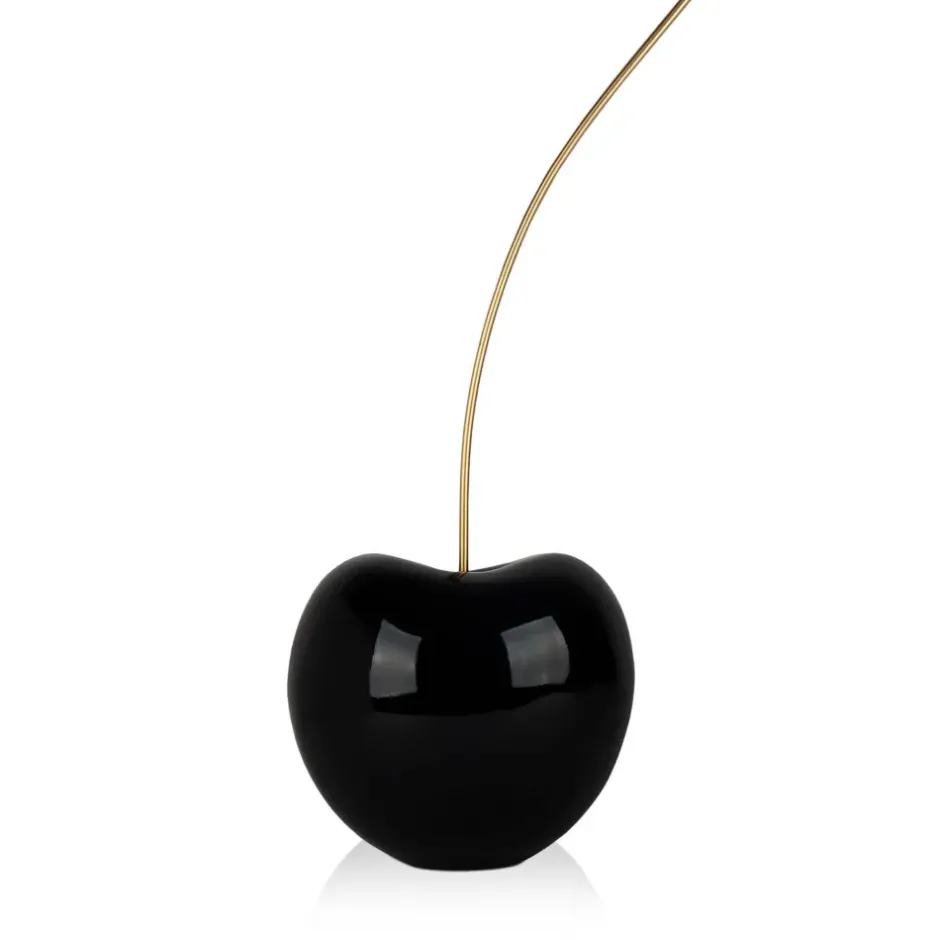 Statues & Sculptures Table Top|Contemporary^Cherry Pop 54cm Black Resin Indoor Sculpture