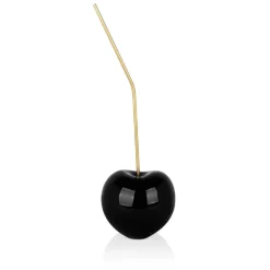 Statues & Sculptures Table Top|Contemporary^Cherry Pop 44cm Black Resin Indoor Sculpture