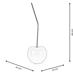 Statues & Sculptures Table Top|Contemporary^Cherry Pop 44cm Black Resin Indoor Sculpture