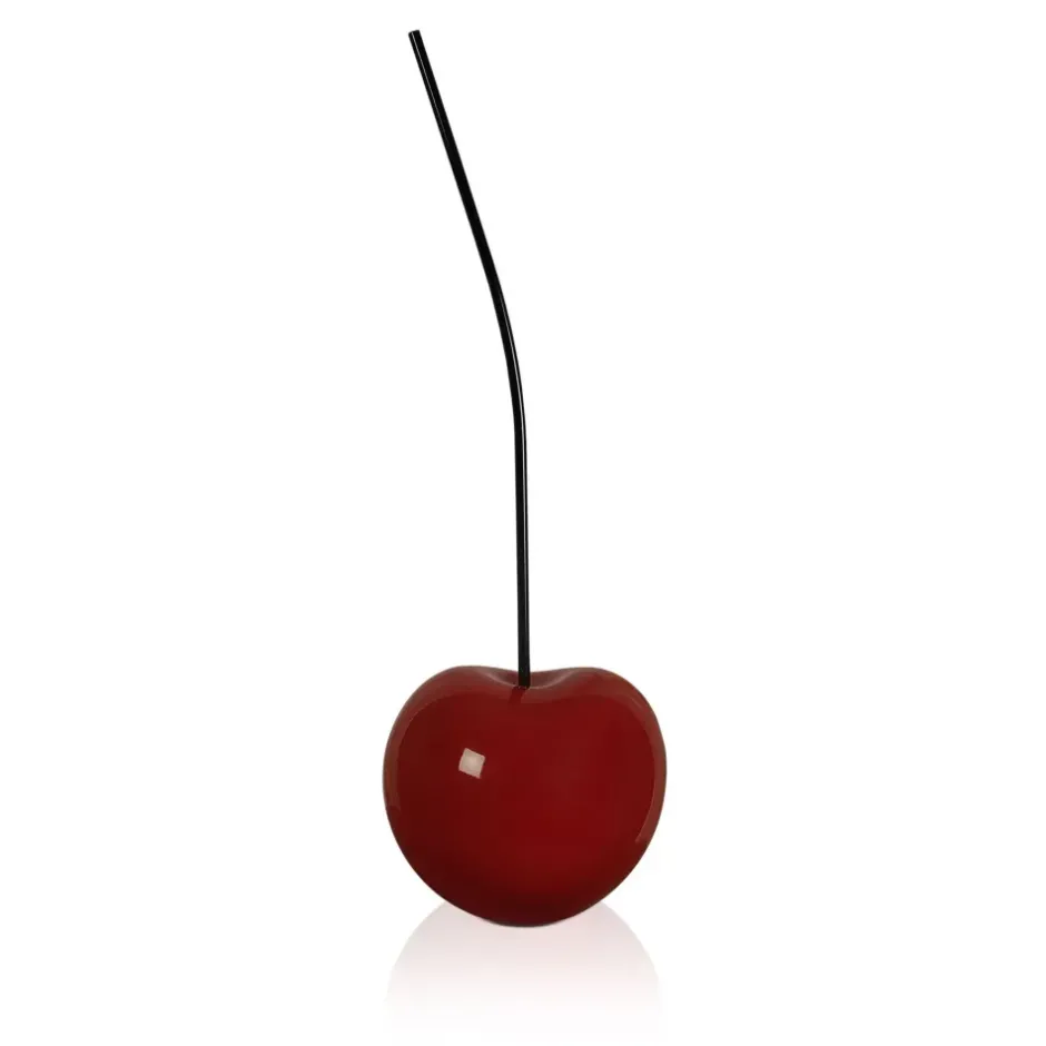 Statues & Sculptures Table Top|Contemporary^Cherry Pop 44cm Red Resin Indoor Sculpture