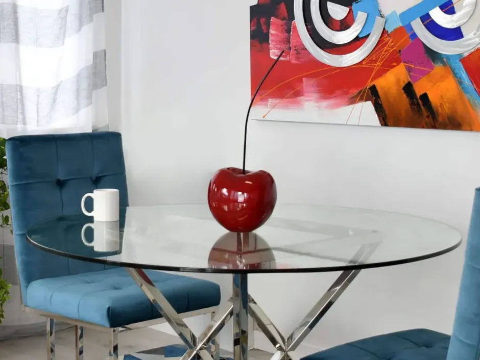 Statues & Sculptures Table Top|Contemporary^Cherry Pop 54cm Red Resin Indoor Sculpture