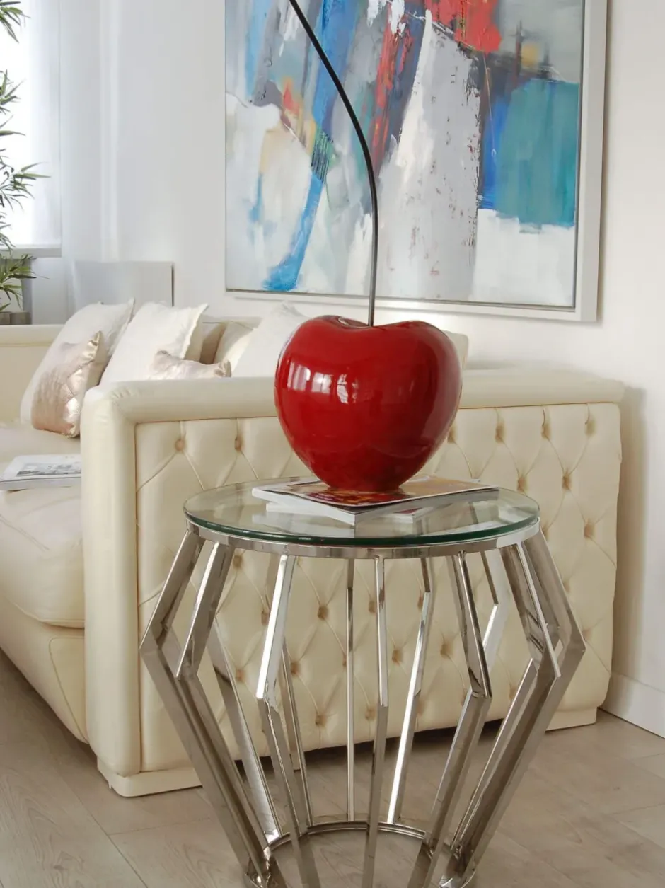 Statues & Sculptures Table Top|Contemporary^Cherry Pop 66cm Red Resin Indoor Sculpture